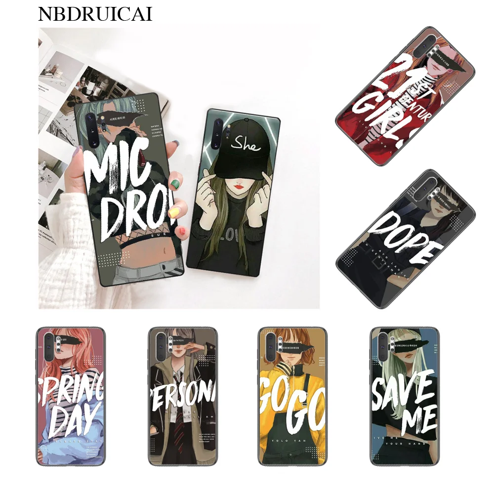 

NBDRUICAI pepakomi Bts Perfect Soft Silicone Phone Case for Samsung Note 3 4 5 7 8 9 10 pro A7 2018 A10 A40 A50 A70 J7 2018