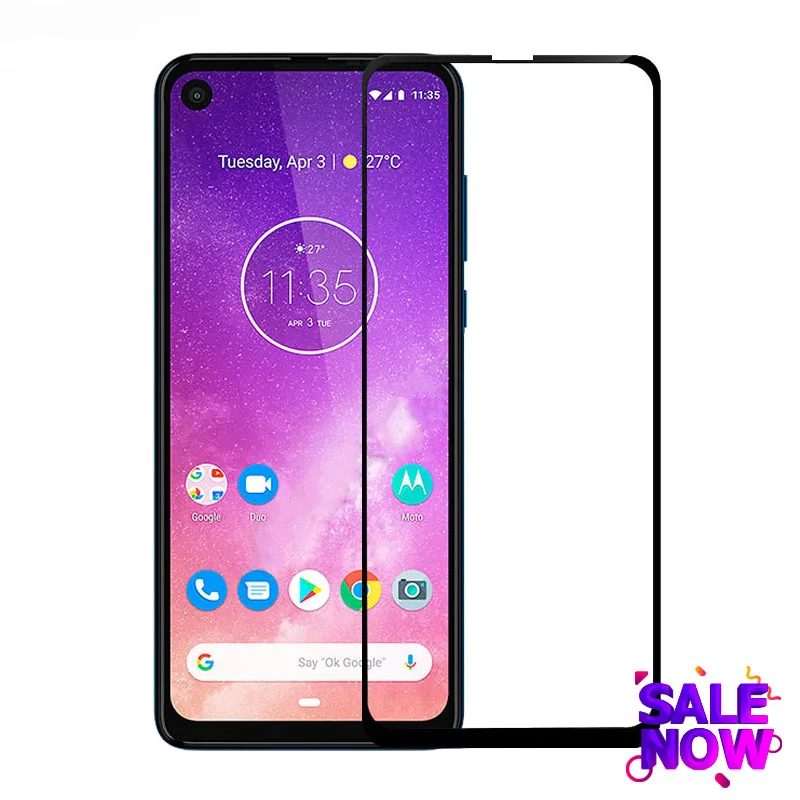 2 шт. закаленное стекло для Motorola One Action защита экрана полное покрытие Moto 3D пленка с