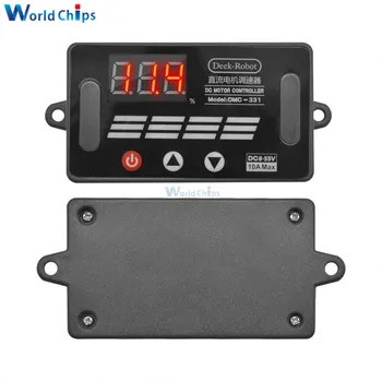 

DC 8-55V 10A PWM Motor Speed Controller LED Digital Display Switch Power-off Permanent Memory Regulator Controller DMC-331
