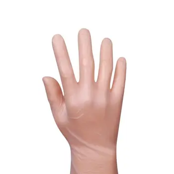

100PCS Transparent Gloves Disposable PVC Rubber Labor Protection Gloves Super Strong Handglove 100% Natural