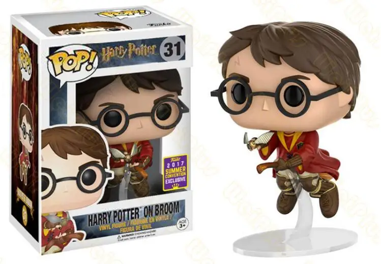 Harry31 with box Funko Pop Movie Гарри Поттер Гермиона Рон Добби Луна персонажи Дамблдор 10 см Виниловая кукла Фигурка Коллекция Модель игрушки - Цвет: Harry31 with box