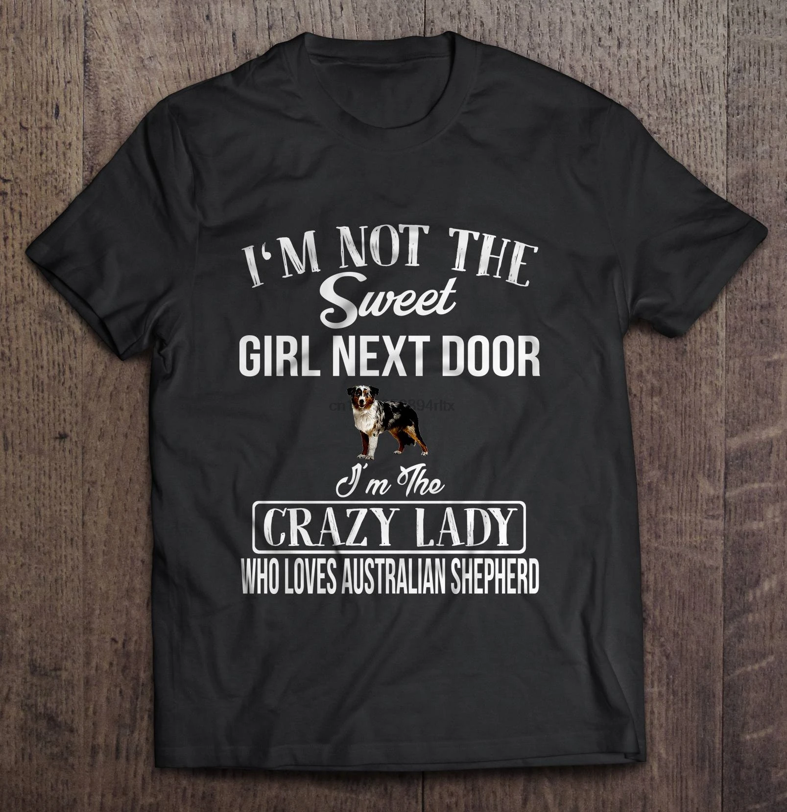 Мужская забавная футболка модная I'm Not The Sweet Girl Next Door Crazy Lady которая любит мужской