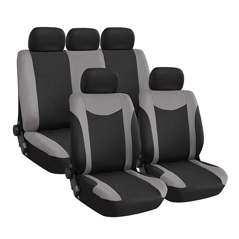 

9 Pcs Seat Cover Set Breathable Wear-Resistant Dirt-Resistant Full Seat Covers Universal Car Seat Cover Seat Protector