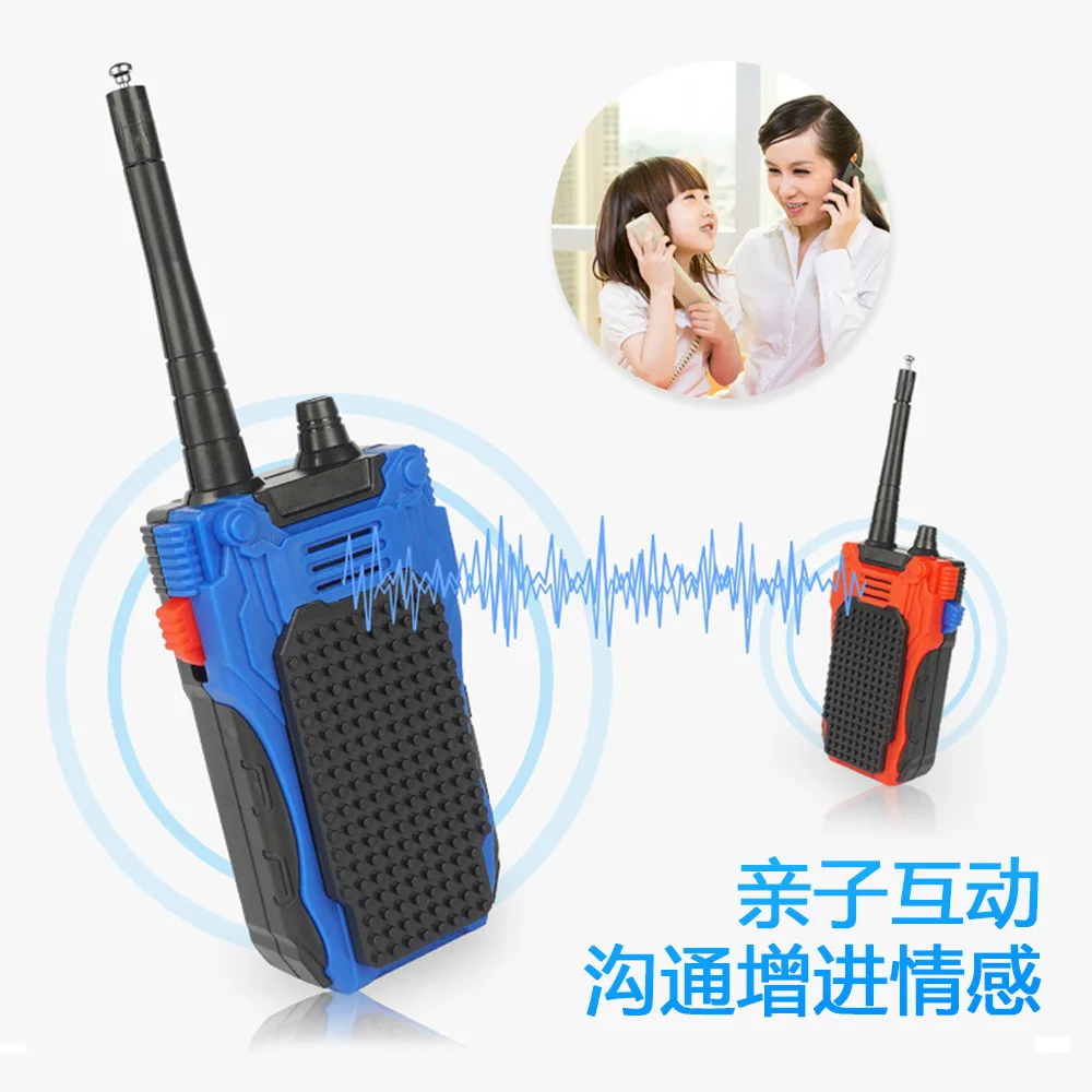 Новые продукты строительные блоки DIY Собранный узор Walkie-talkie игрушка Дети родитель и ребенок для общения игровой дом