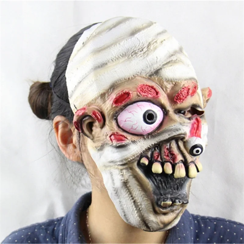 Маска для Хэллоуина реквизит «зомби» негодный призрак Хеджирование террор маска зомби Хэллоуин маска длинные волосы маска страшная маска-призрак