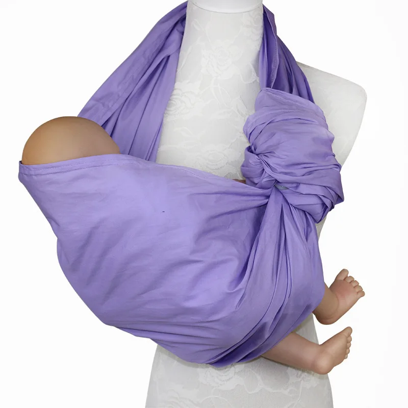 cotton purple Хорошее дышащее детское наплечное многофункциональное детское полотенце для спины Горизонтальное удерживание до 2-12 месяцев портативный детский рюкзак - Цвет: cotton purple
