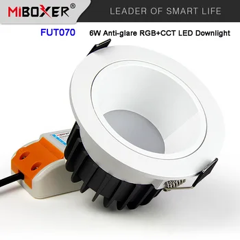 

Miboxer FUT070 6W Anti-glare RGB+CCT LED Downlight AC100~240V Dimmable Smart led Ceiling light Indoor lamp