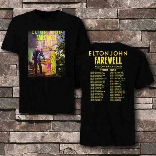 NEW FAREWELL YELLOW BRICK ROAD ELTON JOHN TOUR 2019 SHIRT USA SIZE S-XXXL ZM1 |