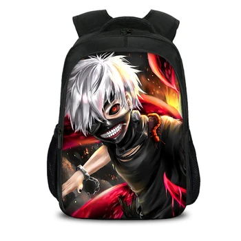 

3D Tokyo Ghoul Large Boys School Bags For Teenagers Backpacks Nylon Waterproof Student Bookbags Big Children Anime Mochila