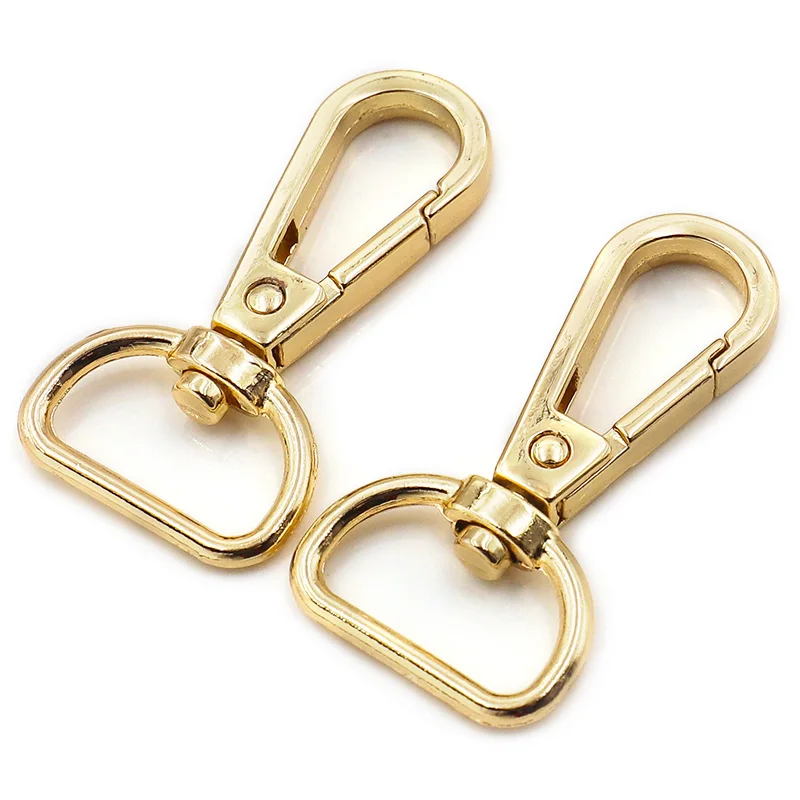 6pcs Metal Swivel Eye Snap Hook Trigger Clasps Clips for Leather Craft Bag Strap Belt Webbing Keychain Hooks | Дом и сад