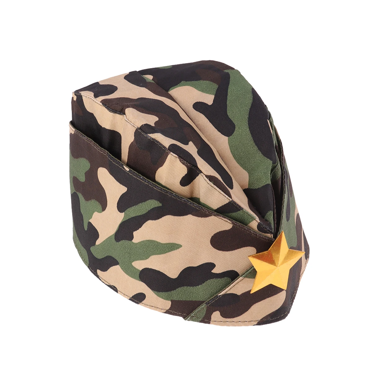 

1PC Red Star Military Stage Performance Sailor Dance Boat Cap Russian Army Cap Tricorne Red