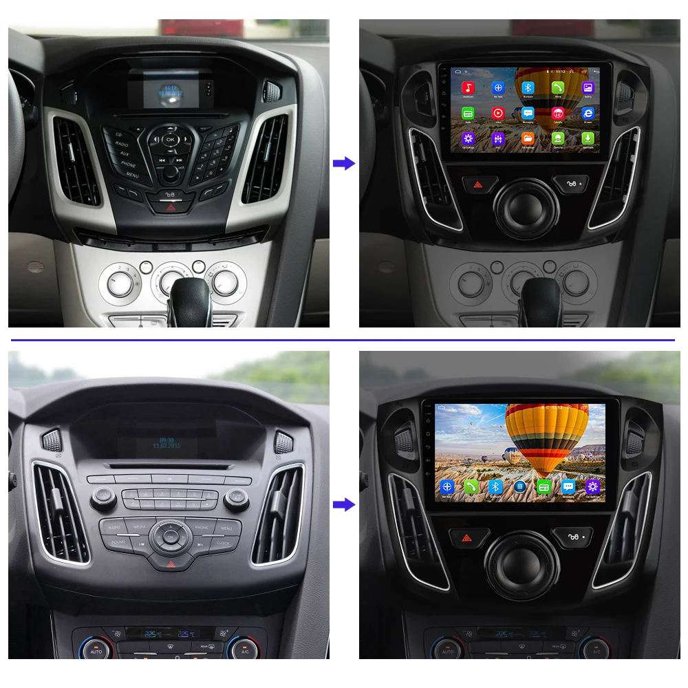 Best Android 9.0 Car Multimedia Player Navigation Car Radio 2 Din Stereo DVD For Mercedes Benz SMART 2016 VW Touareg Multivan T5 2010 3