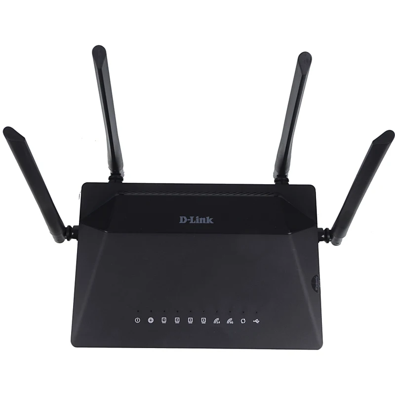 Роутер беспроводной D-Link DIR-825(DIR-825/RU/R1) AC1200 10/100/1000BASE-TX/4G черный
