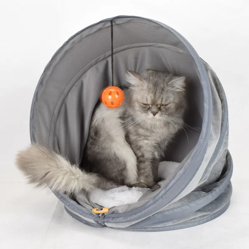 

Cute Pattern Kitten Puppy Kennel Shelter Foldable Warm Cat Cave Bed Dog House Autumn Winter Soft Plush Small Dogs Cats Home Nest