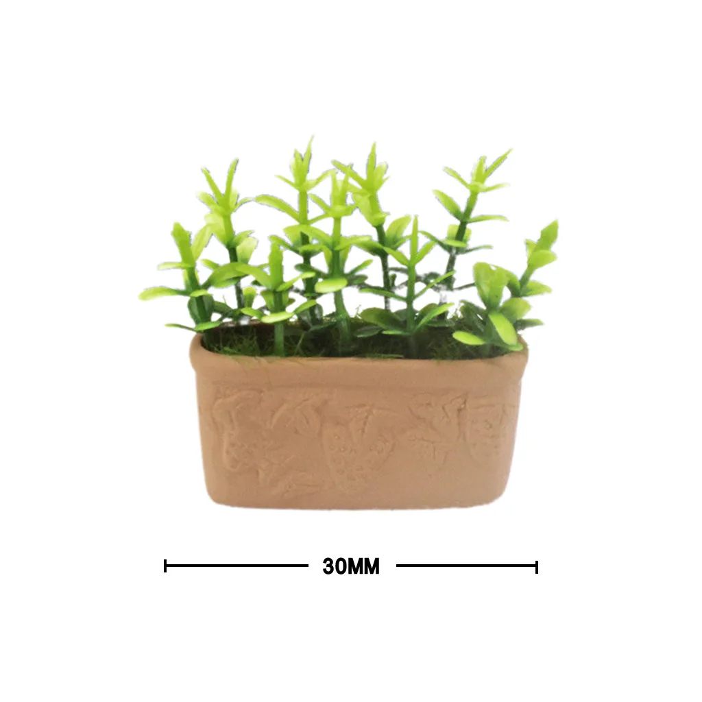 3M Миниатюрная мебель кукольный домик 1:12/1:6 обучающие игрушки для детей миниатюрная сцена овощная корзина растение ролевые игры игрушки Y1120 - Цвет: 3M