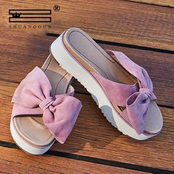 

SHUANGGUN New 2020 Fashion Cutouts Women Sandals Open Toe Low Wedges Bohemian Summer Shoes Women Sandals Beach