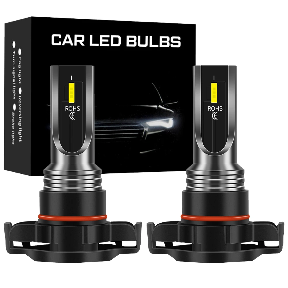 2 шт. PSX24W H16 P15D мотоцикл H7 светодиодный 6500K 3000K 8000K 20W 3000LM 9006 HB4 мото лампы H11 9005 HB3