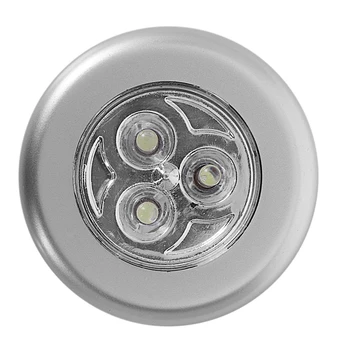 

3 LED Battery-Operated Stick-On Emergency Touch Tap Light/Lamp