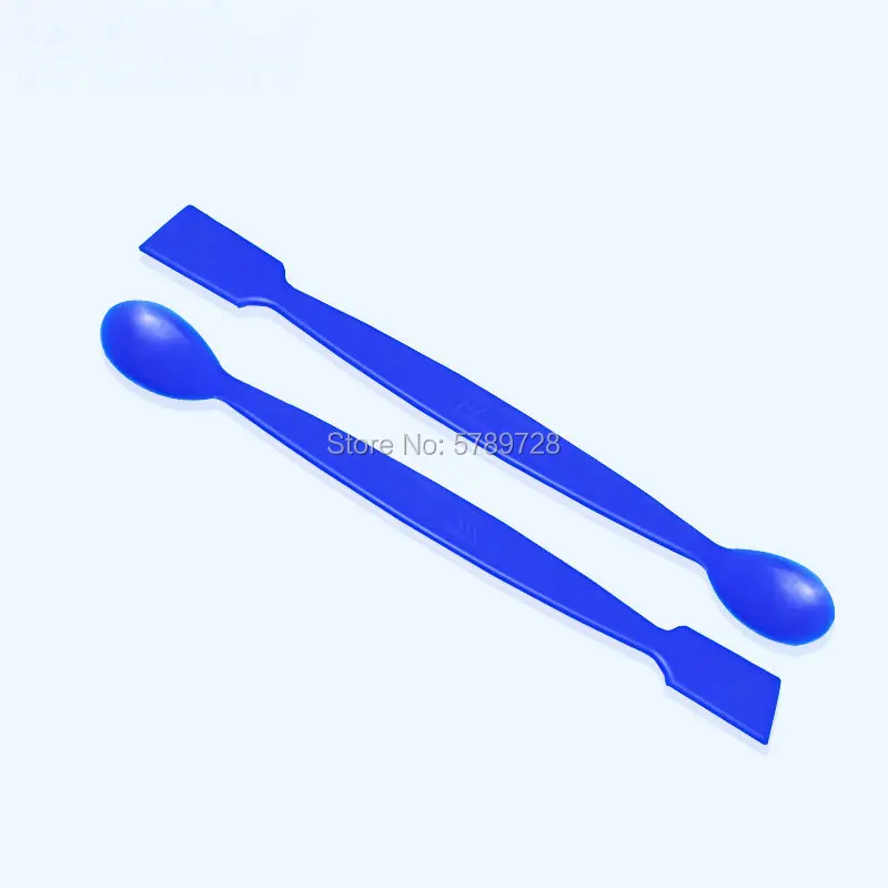 

20cm plastic medicine spoon with A spoon-type on one side and a shovel-type on the other Chemical laboratory supplies
