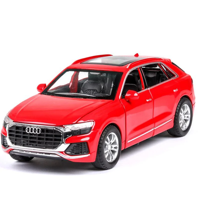 Имитация сплава SUV детские игрушки оттяните назад звук и световые звуковые эффекты модель автомобиля украшения дети мальчик игрушка подарок - Цвет: Красный