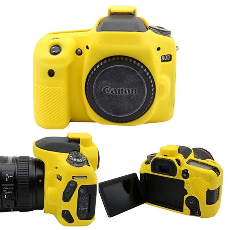 Силиконовый чехол для камеры Мягкий защитный чехол для камеры Canon 80D