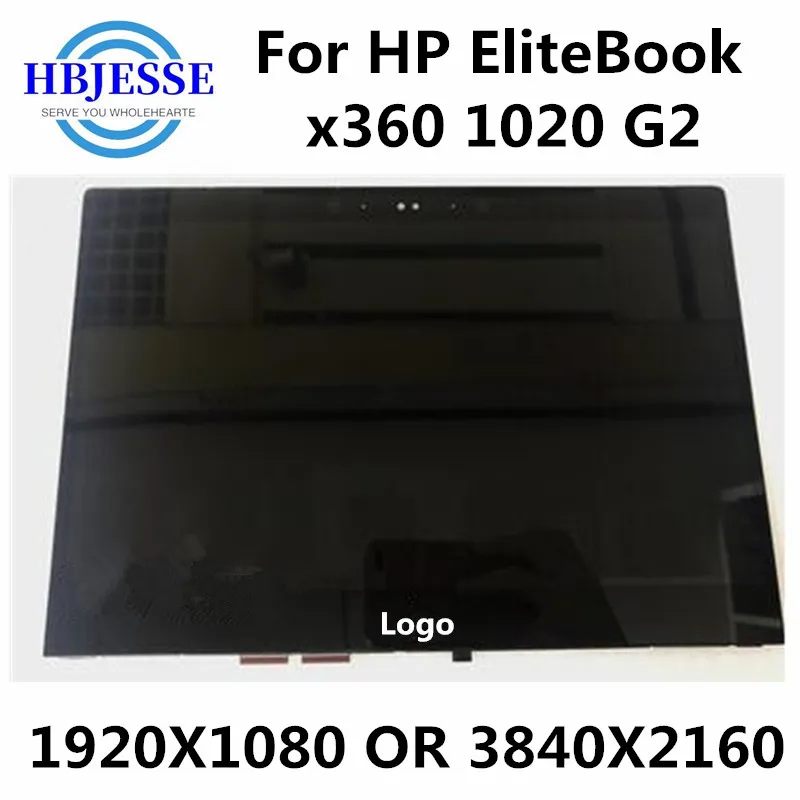 

ЖК-дисплей 12,5 дюйма для HP EliteBook x360 1020 G2, светодиодный сенсорный экран FHD или UHD, стеклянный дигитайзер в сборе с рамкой