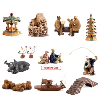 

Surwish 12Pcs/set Sand Table Water Landscape Decoration Set Micro Landscape small Ornaments decor (Color And Style Random )