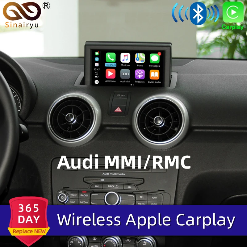 Sinairyu WIFI Wireless Apple Carplay For Audi A1 A3 A4 A5 A6 A7 A8 Q3 Q5 Q7 C6 MMI 3G RMC 2010- iOS Android Mirroring Auto