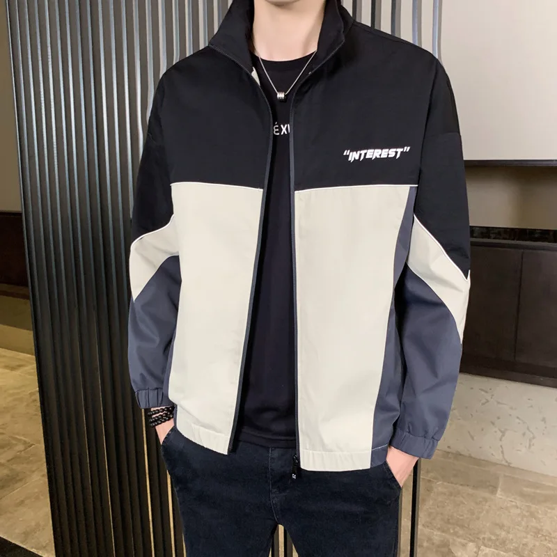 

New autumn and winter jacket men's casual spring coat loose handsome functional tooling clothes