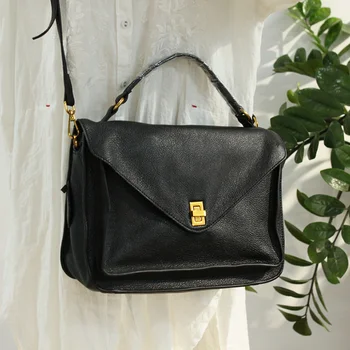 

Fashion Genuine Leather Handbags Shoulder Bags Large Capacity Women Crossbody Bags Soft Lady Messenger Bag