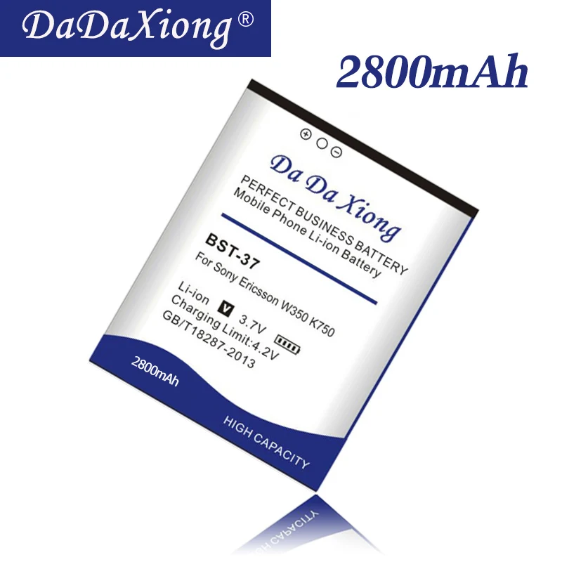 Аккумулятор Da Xiong 2800 мАч BST 37 для Sony Ericsson W350 W710 W810 W800 K750 W550C W810C W700C W710C K750C D750i