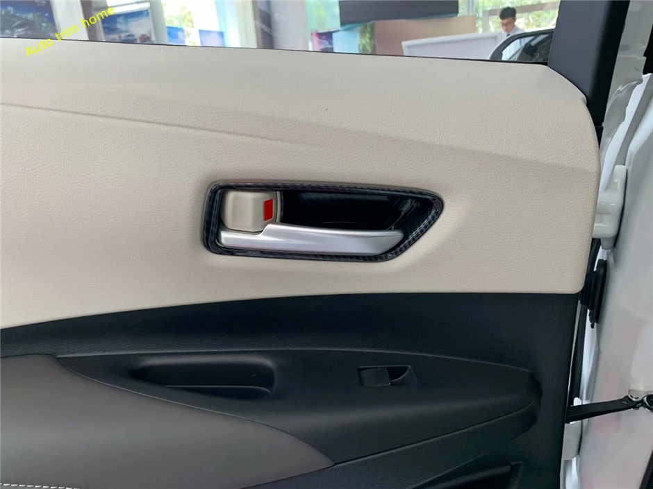 Lapetus внутренняя дверная ручка чаша крышка отделка Подходит для Toyota Corolla /матовая/углеродного волокна вид обновление интерьера комплект