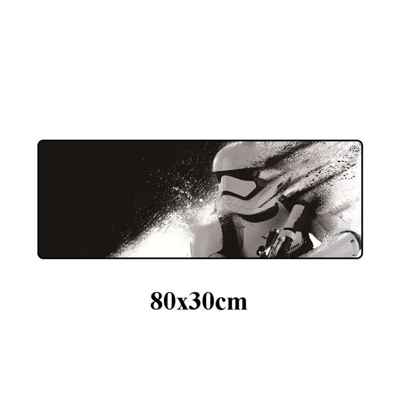 Звездные войны большой 80x30 см игровой геймерский коврик для мыши модный фильм компьютер нескользящий коврик для мыши для ноутбука прочный резиновый коврик для ноутбука - Цвет: Цвет: желтый