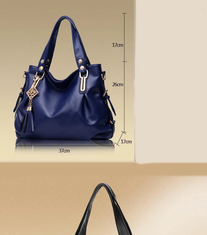 Elegant Soft Leather Casual Luxury Design Capacity Handbag