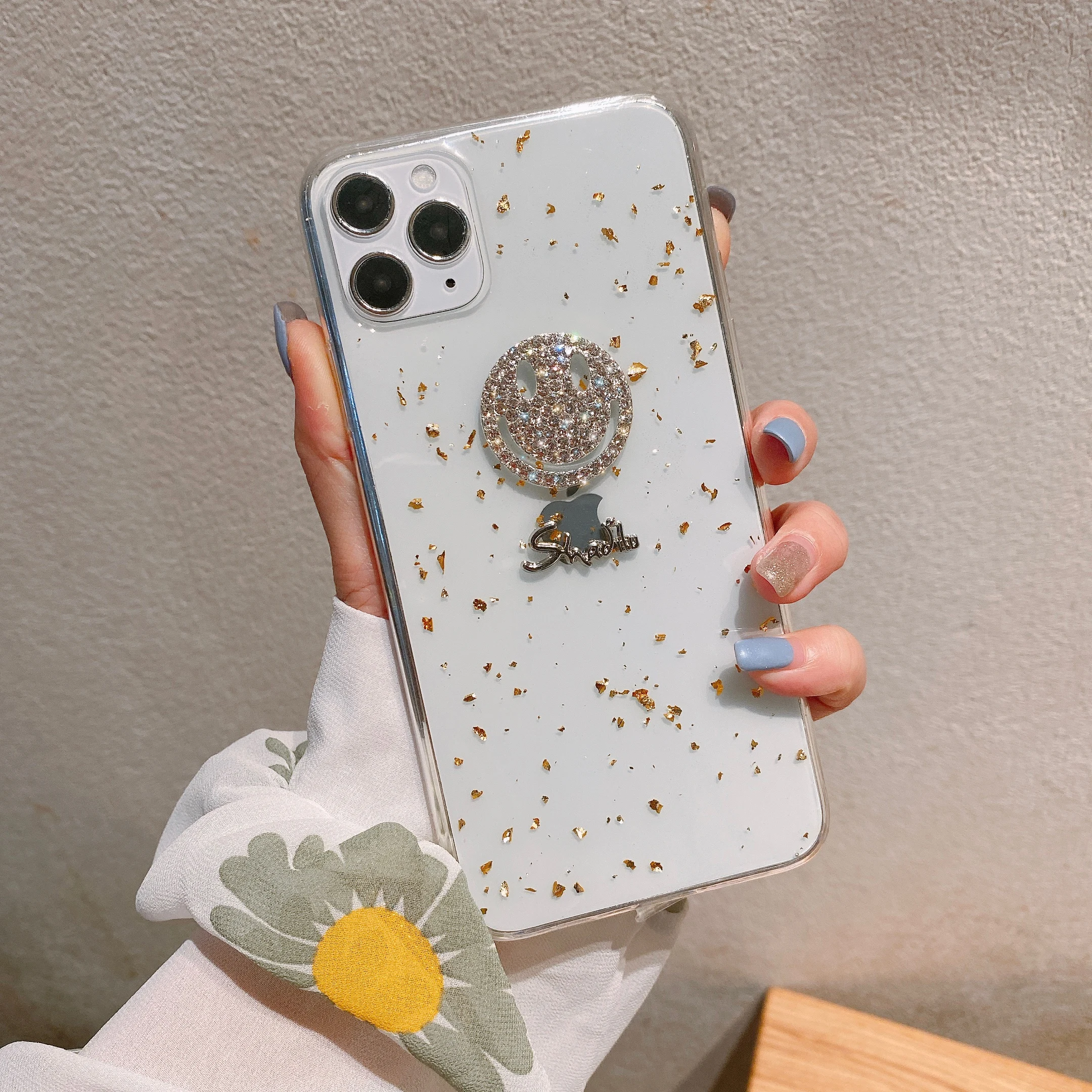 Блестящий Прозрачный чехол для телефона iPhone 11 Pro Max X XR Xs мягкий силиконовый с