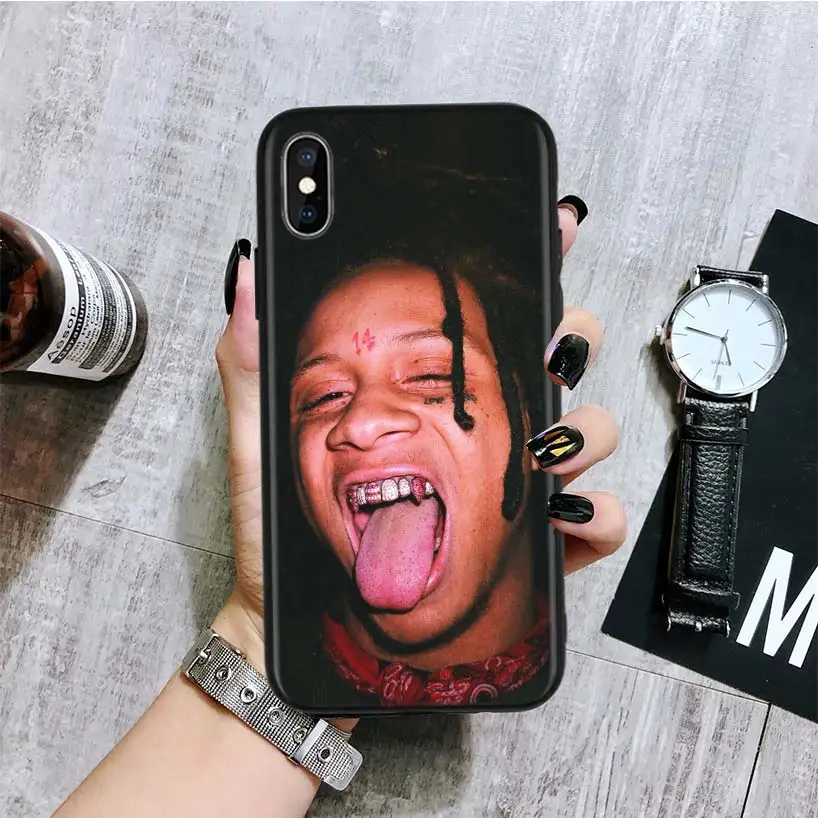 Trippie Redd Black Back Cover Phone Case For Apple IPhone 11 Pro XS MAX XR 7 8 6 6S Plus X 10 Ten 5 5S SE Coque Shell