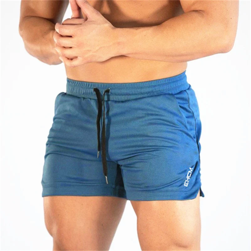 Мужские шорты для фитнеса бодибилдинга мужские летние спортивные залы тренировка Мужская дышащая сетка быстросохнущая Спортивная одежда для бега повседневные короткие штаны
