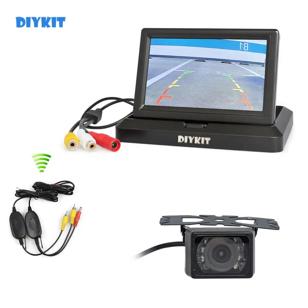 DIYKIT беспроводной 5 &quotмонитор заднего вида Автомобильный Монитор