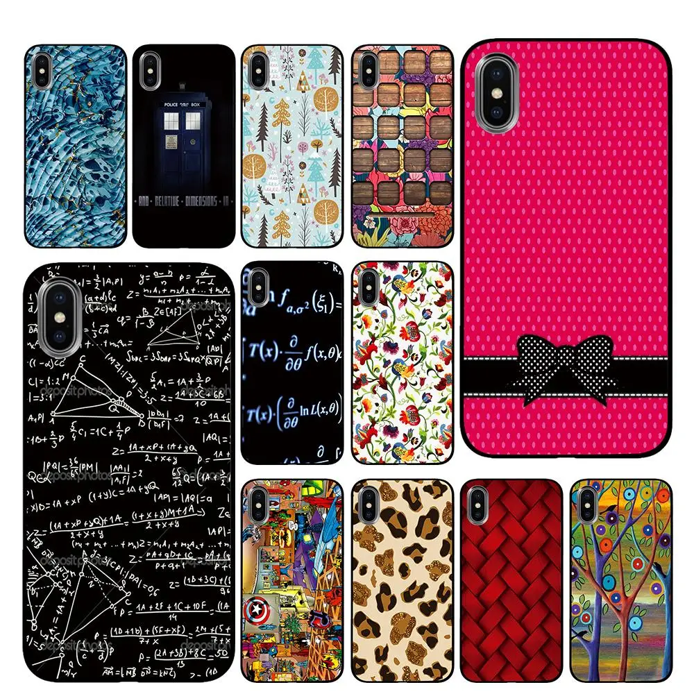 bowknot Black TPU For iPhone 5 5S SE 6 6s 7 8 Plus X XS Max XR Phone Cases | Мобильные телефоны и аксессуары
