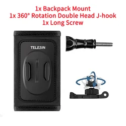 TELESIN 360° Rotation Backpack Strap Mount - B