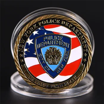 

1 Pcs New York Police Department Gold Plated Commemorative Challenge Coin Collection