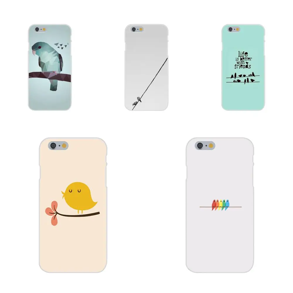 

Soft TPU Cell Bags For Huawei Honor Mate 7 7A 8 9 10 20 V8 V9 V10 G Lite Play Mini Pro P Smart Simple Art Birds On A Wire