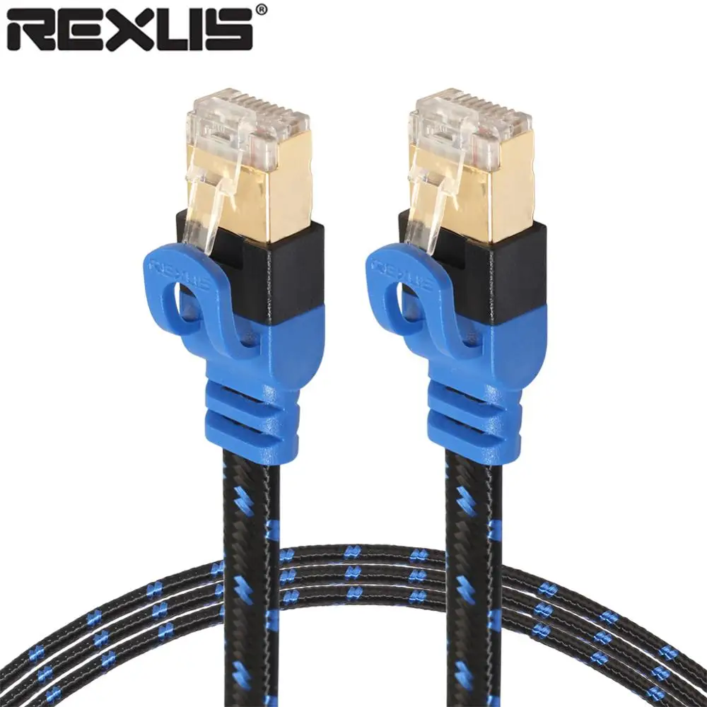 Плетеный Ethernet кабель 0 5 м/1 м/5 м провод RJ45 Cat7 стандартный локальной сети с