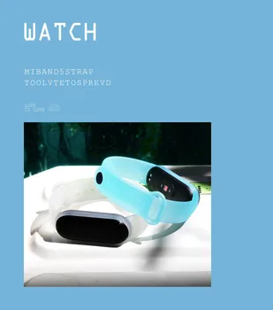 

Transparent Silicone Strap For Xiaomi Mi Band 5 Replacement Silicone Bracelet Watch Strap For Xiaomi Miband 5 Strap