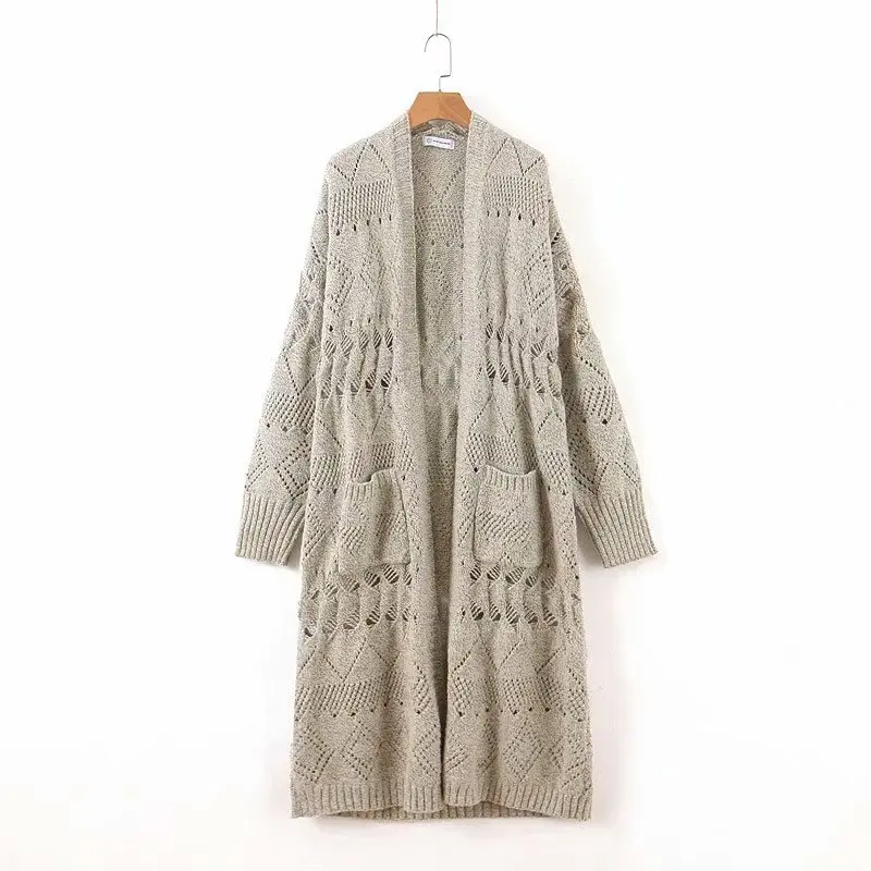 Jiangnan 75-61007 европейский и американский модный длинный кардиган
