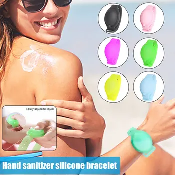 

New Hand Cleaning Gel Refillable Wristband Dispenser 12-13ml Capacity Wearable Small Squeezes Soap Adjustable Best Price
