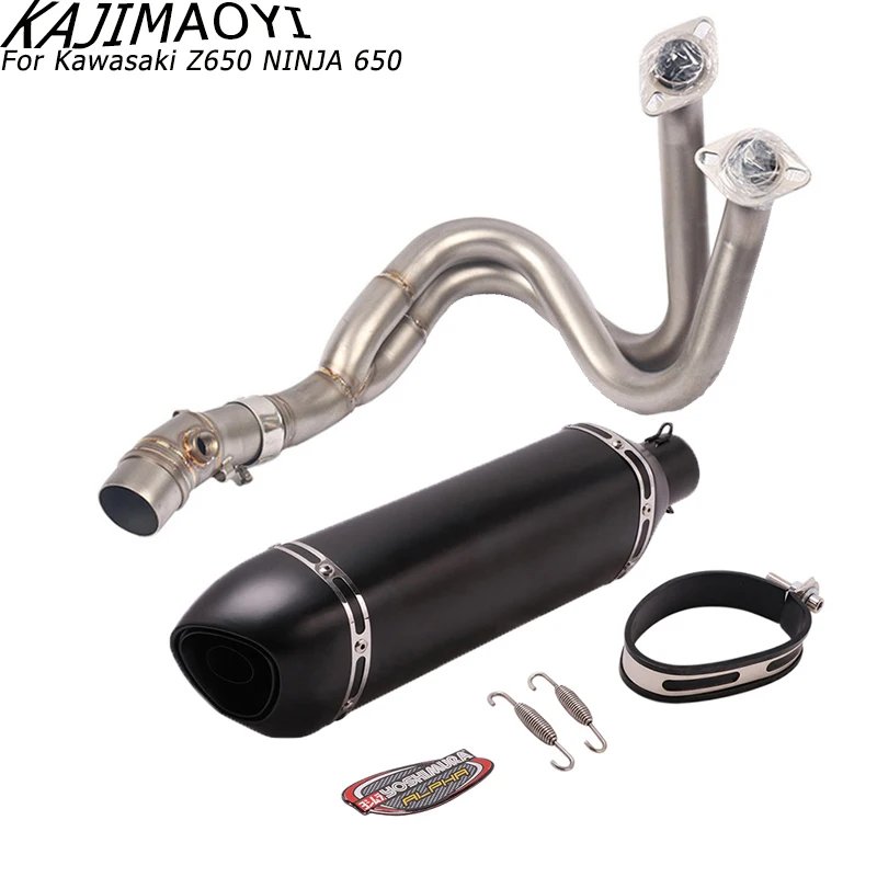 Kawasaki ER6F ER6N Ninja 650R 650 Yoshimura мотоцикл глушитель полный системы Соединительная труба для Kawasaki ER-6N ER-6F 2012 - Цвет: 2017-2019 ER6N