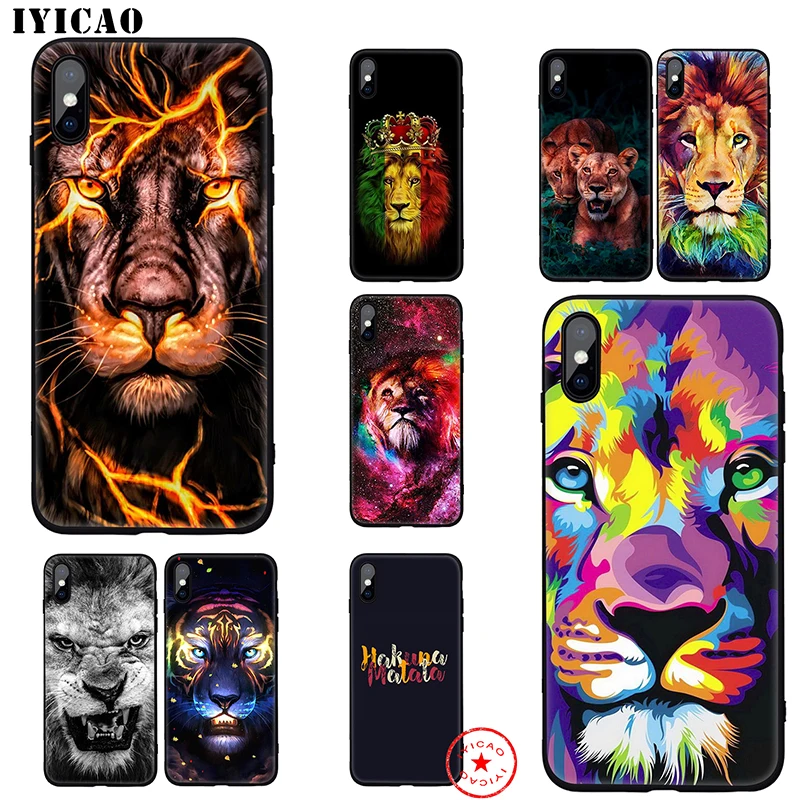 IYICAO Лев Альфа Мужской мягкий чехол для iphone 11 Pro Xr Xs Max 6 6s 7 8 Plus 5 5S Se Силиконовый ТПУ |