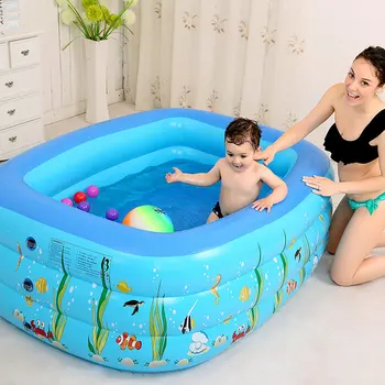 

Inflatable Swimming Pools Kiddie Bathtubs Family Swimming Pool Swim Center For Kids Adults Babies Outside Garden 130x90x55 Cm