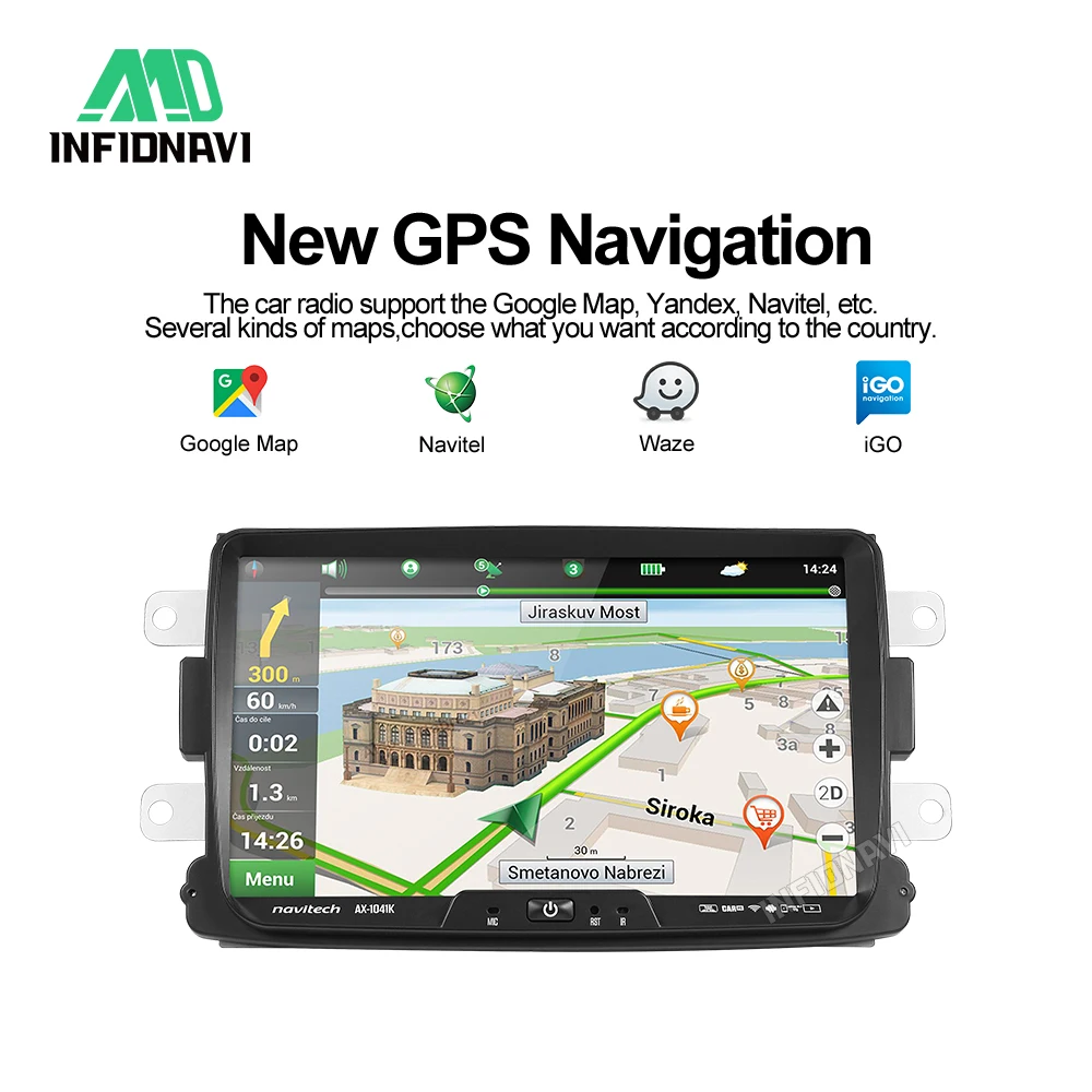 32G android 9,0 автомобильный dvd для Dacia Lodgy Logan, Duster Sandero с 1 din радио gps видео wifi навигация мультимедийный плеер